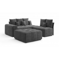 Модульный диван «Торонто 7» серый